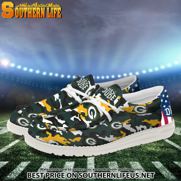 Tubopro Green Bay Packers Personalized Hey Dude Shoes For Men And Women - Image 2