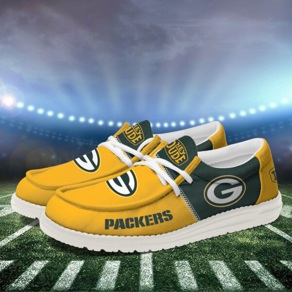 Tubopro Green Bay Packers Personalized Hey Dude Shoes For Men And Women - Image 3