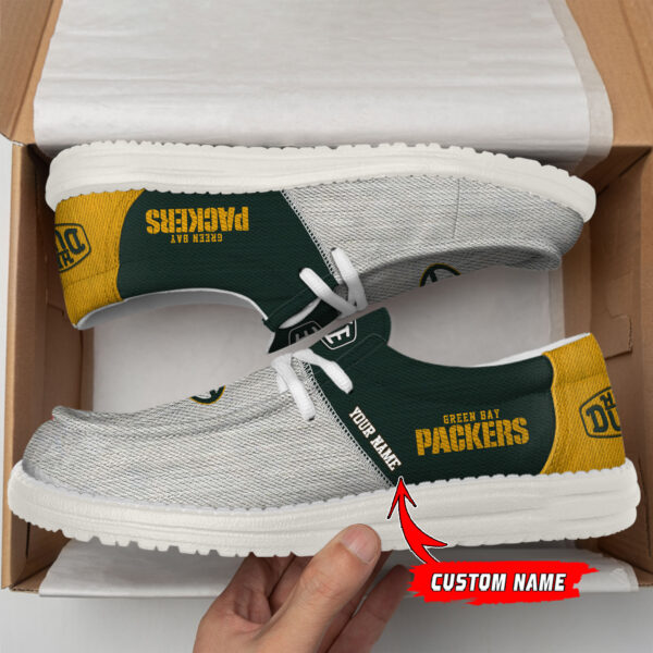 Tubopro Green Bay Packers Personalized Hey Dude Shoes For Men And Women - Image 2