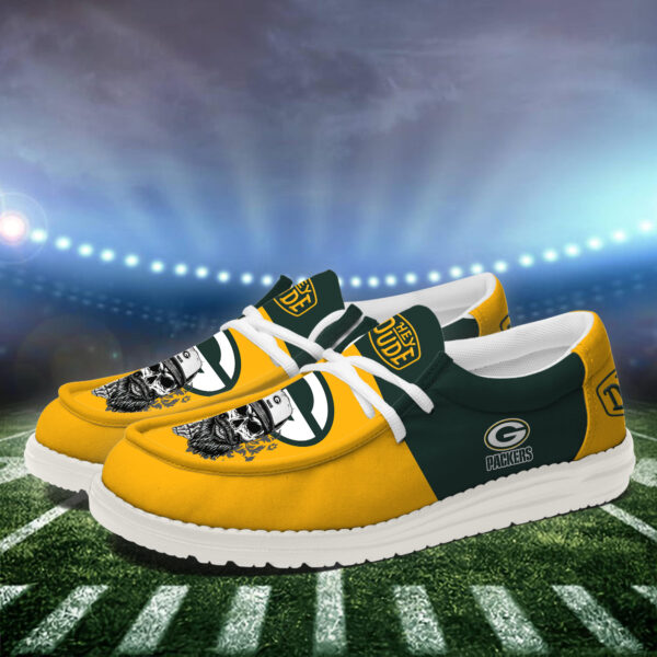 Tubopro Green Bay Packers Personalized Hey Dude Shoes For Men And Women - Image 2