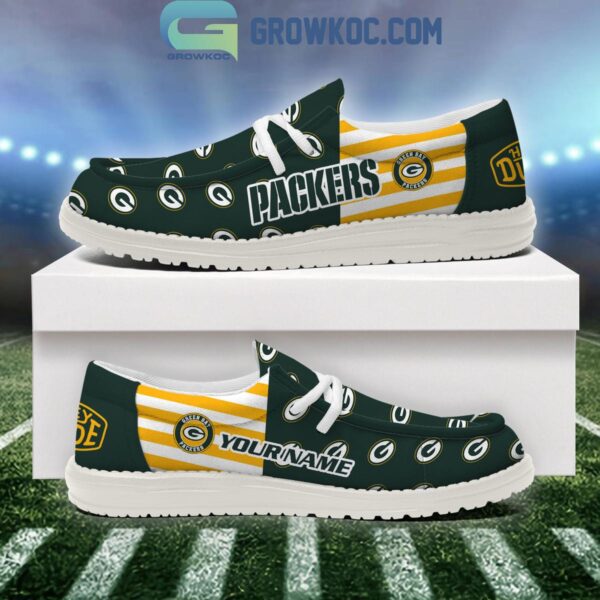 Tubopro Green Bay Packers Personalized Hey Dude Shoes For Men And Women - Image 2