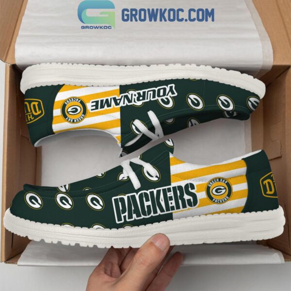 Tubopro Green Bay Packers Personalized Hey Dude Shoes For Men And Women