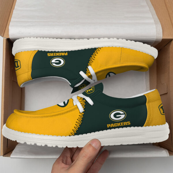 Tubopro Green Bay Packers Personalized Hey Dude Shoes For Men And Women - Image 2