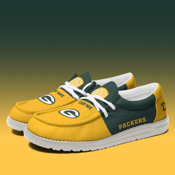 Tubopro Green Bay Packers Personalized Hey Dude Shoes For Men And Women - Image 3