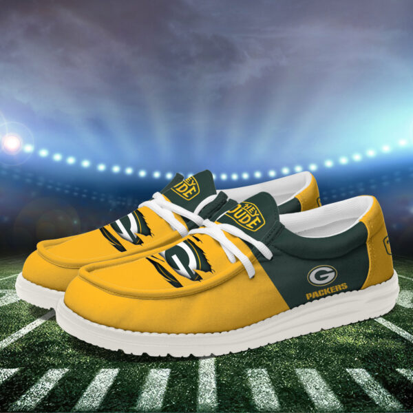 Tubopro Green Bay Packers Personalized Hey Dude Shoes For Men And Women - Image 2