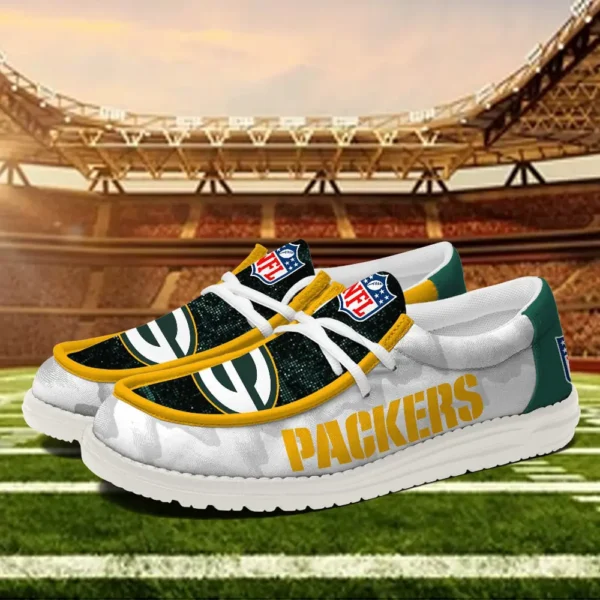 Tubopro Green Bay Packers Personalized Hey Dude Shoes For Men And Women
