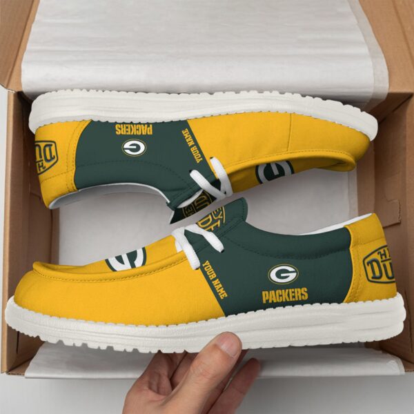 Tubopro Green Bay Packers Personalized Hey Dude Shoes For Men And Women - Image 2
