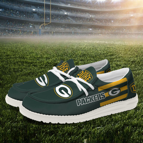 Tubopro Green Bay Packers Personalized Hey Dude Shoes For Men And Women - Image 2