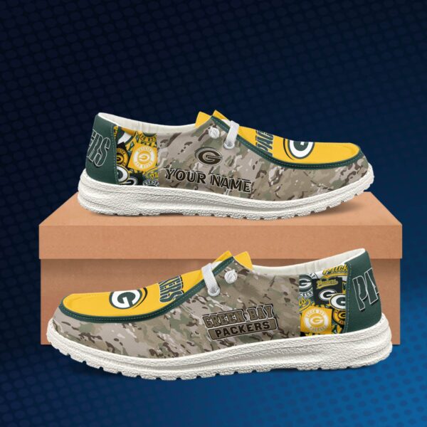 Tubopro Green Bay Packers Personalized Hey Dude Shoes For Men And Women - Image 2