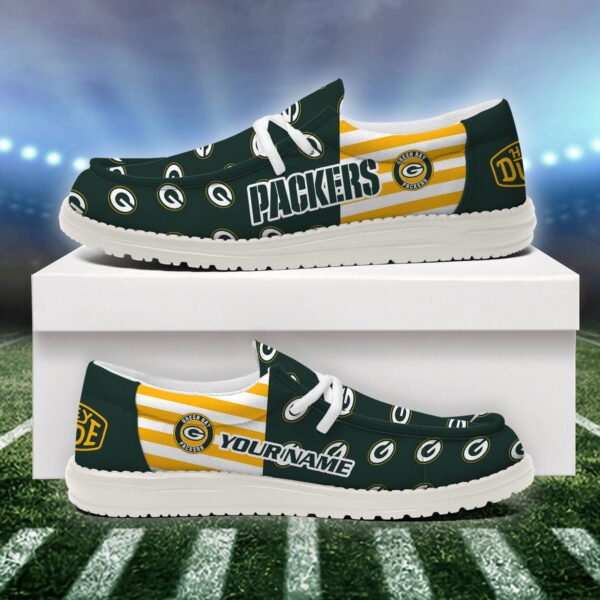 Tubopro Green Bay Packers Personalized Hey Dude Shoes For Men And Women - Image 2