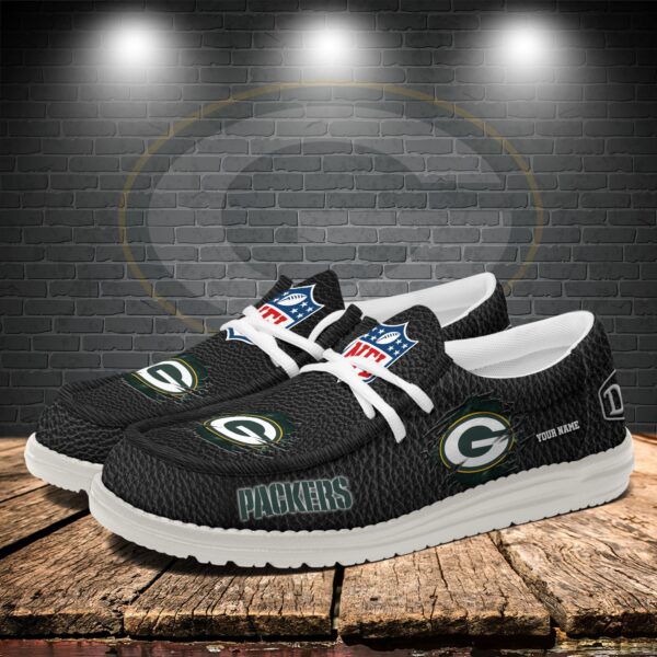 Tubopro Green Bay Packers Personalized Hey Dude Shoes For Men And Women - Image 3
