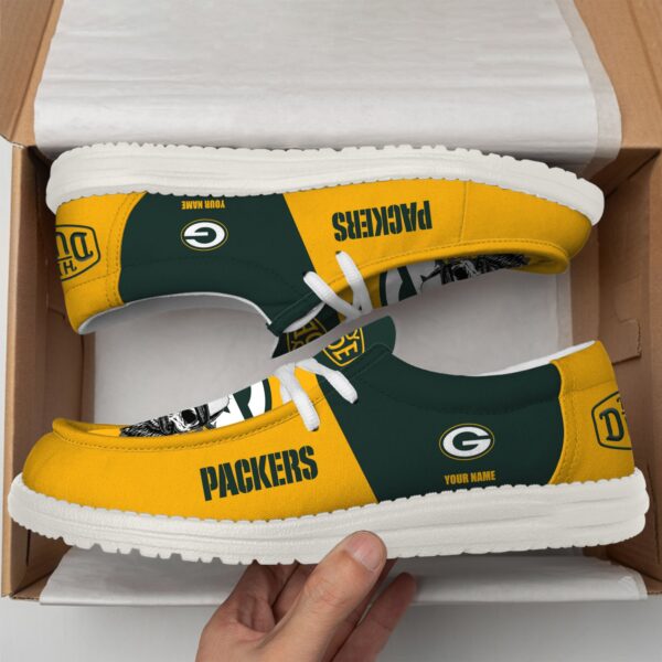 Tubopro Green Bay Packers Personalized Hey Dude Shoes For Men And Women - Image 3