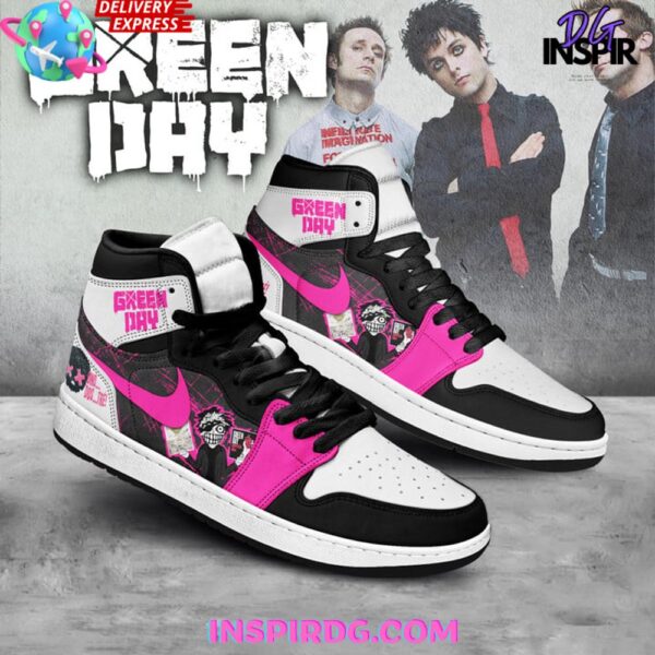 Tubopro Green Day AJ1 High Sneakers Shoes For Men And Women - Image 2