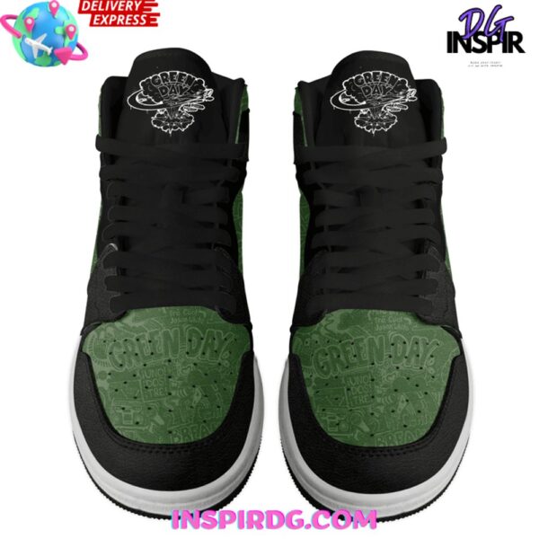 Tubopro Green Day AJ1 High Sneakers Shoes For Men And Women - Image 3