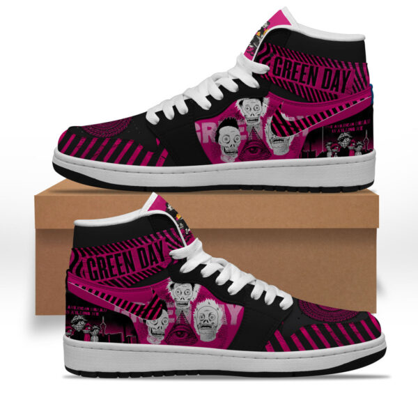 Tubopro Green Day AJ1 High Sneakers Shoes For Men And Women