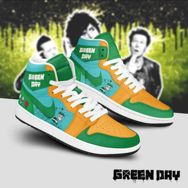 Tubopro Green Day AJ1 High Sneakers Shoes For Men And Women