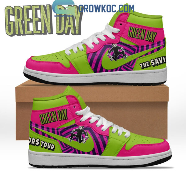 Tubopro Green Day AJ1 High Sneakers Shoes For Men And Women