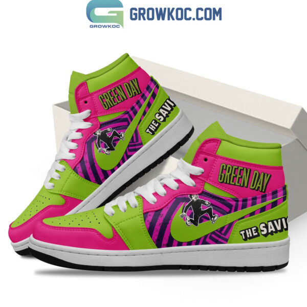 Tubopro Green Day AJ1 High Sneakers Shoes For Men And Women - Image 3