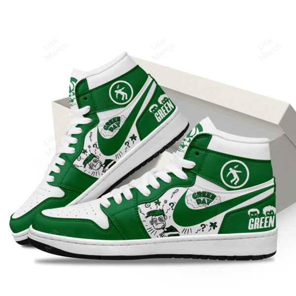Tubopro Green Day AJ1 High Sneakers Shoes For Men And Women - Image 2