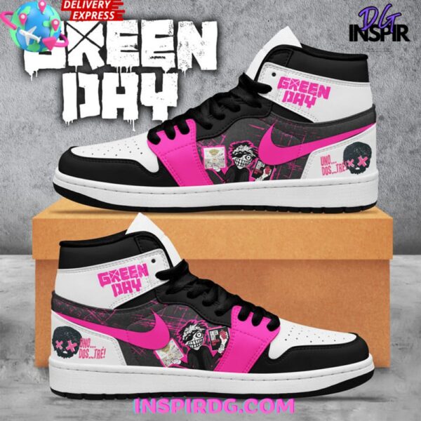 Tubopro Green Day AJ1 High Sneakers Shoes For Men And Women
