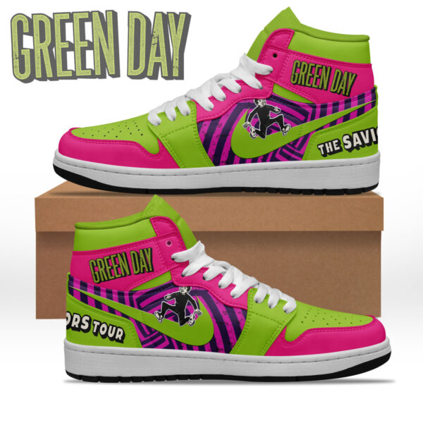 Tubopro Green Day AJ1 High Sneakers Shoes For Men And Women