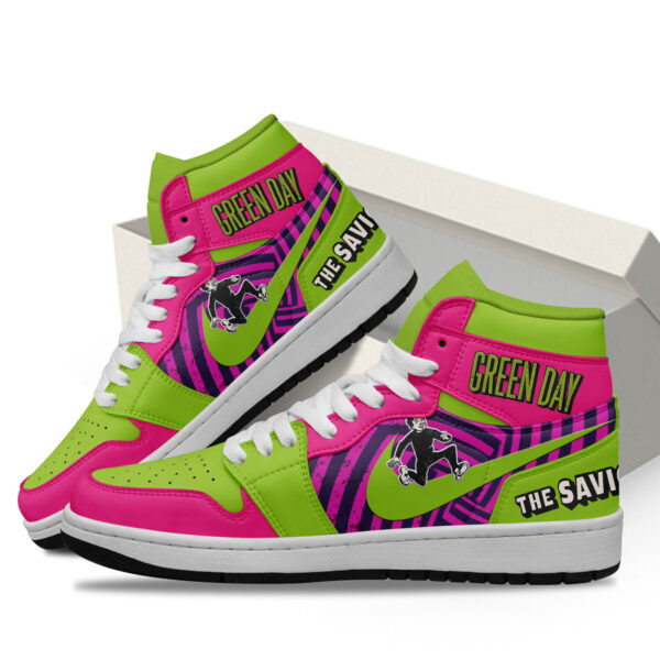 Tubopro Green Day AJ1 High Sneakers Shoes For Men And Women - Image 3