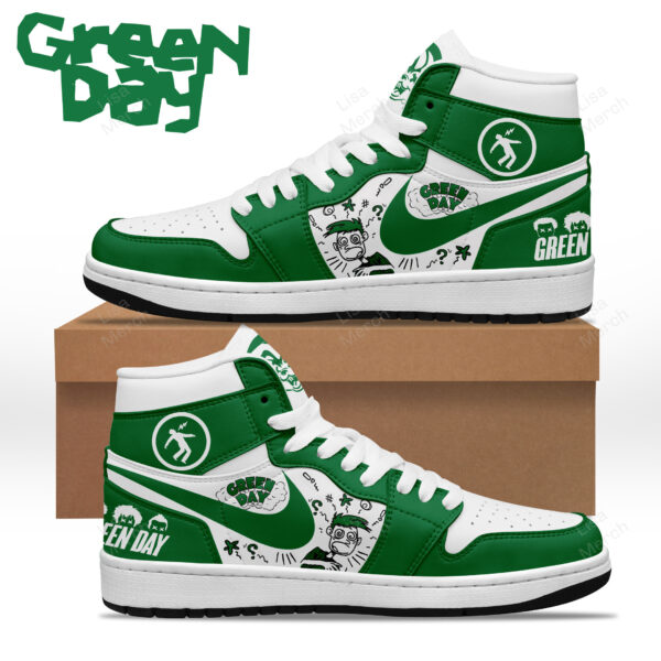 Tubopro Green Day AJ1 High Sneakers Shoes For Men And Women