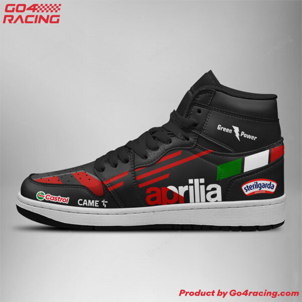 Tubopro Gresini Racing Ducati AJ1 High Sneakers Shoes For Men And Women - Image 2