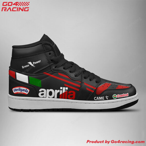 Tubopro Gresini Racing Ducati AJ1 High Sneakers Shoes For Men And Women - Image 3
