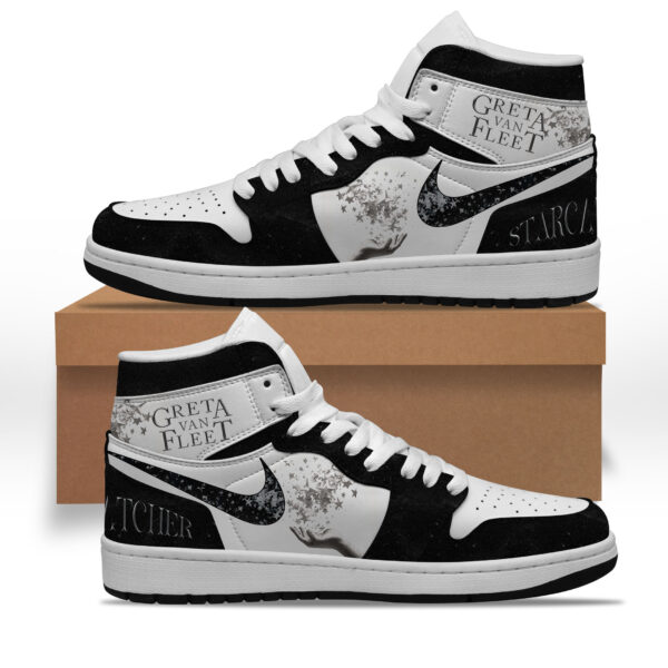 Tubopro Greta Van Fleet AJ1 High Sneakers Shoes For Men And Women - Image 2