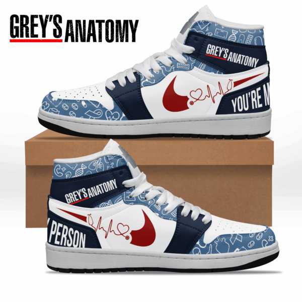 Tubopro Greys Anatomy AJ1 High Sneakers Shoes For Men And Women