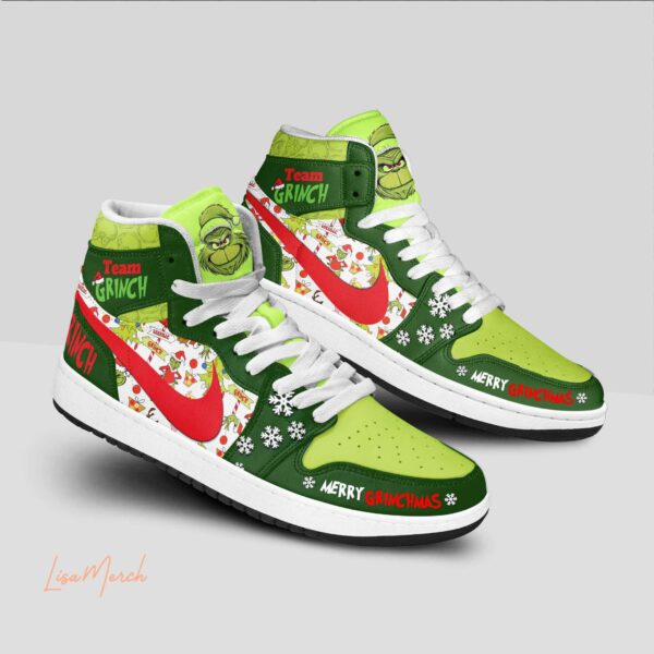 Tubopro Grinch AJ1 High Sneakers Shoes For Men And Women - Image 3