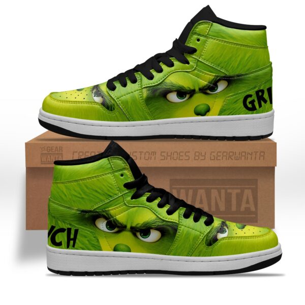 Tubopro Grinch AJ1 High Sneakers Shoes For Men And Women - Image 2