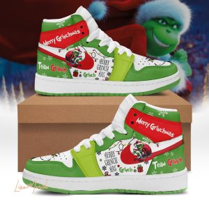 Tubopro Grinch AJ1 High Sneakers Shoes For Men And Women