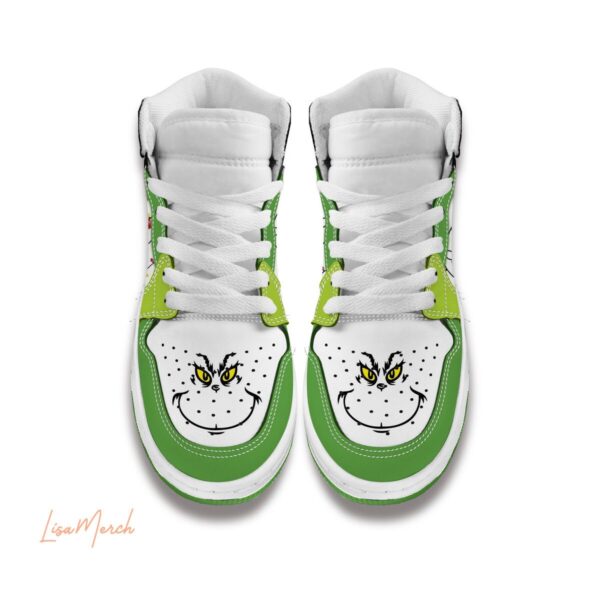 Tubopro Grinch AJ1 High Sneakers Shoes For Men And Women - Image 3