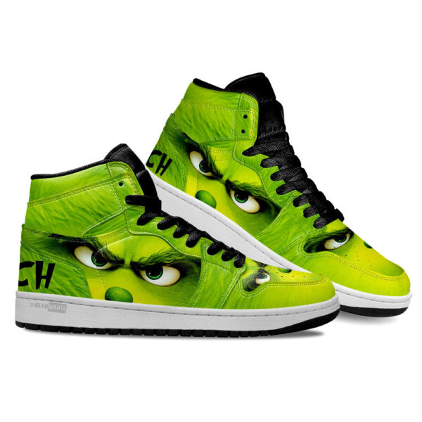 Tubopro Grinch AJ1 High Sneakers Shoes For Men And Women - Image 3