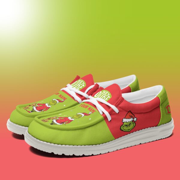 Tubopro Grinch Personalized Hey Dude Shoes For Men And Women - Image 3