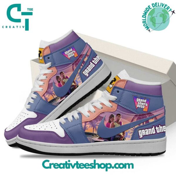 Tubopro GTA AJ1 High Sneakers Shoes For Men And Women - Image 3