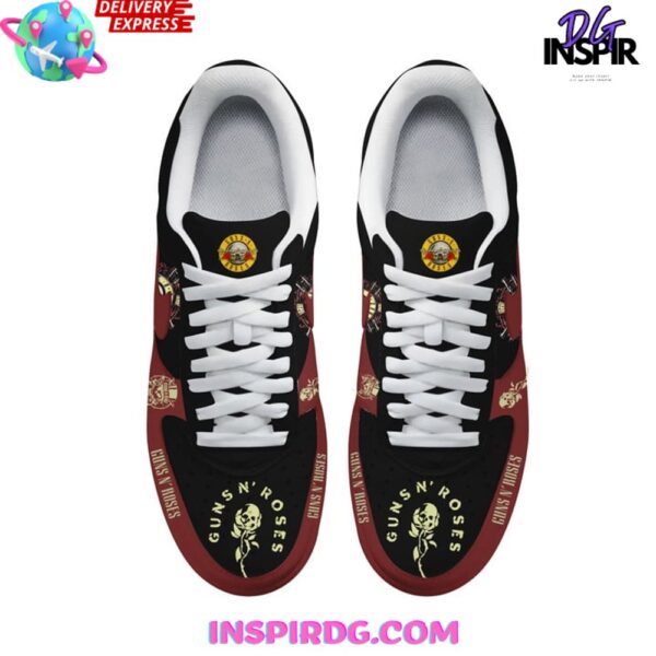 Tubopro Guns N Roses Air Low-Top Sneakers Shoes For Men And Women - Image 3