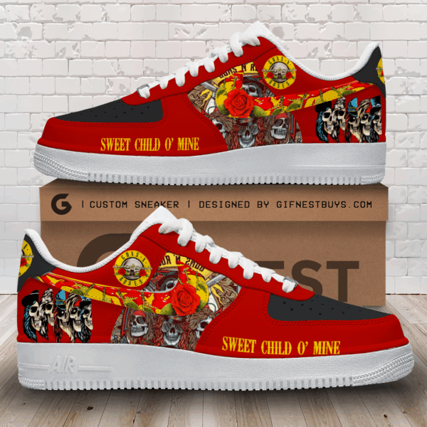 Tubopro Guns N Roses Air Low-Top Sneakers Shoes For Men And Women