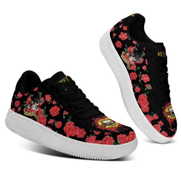 Tubopro Guns N Roses Air Low-Top Sneakers Shoes For Men And Women - Image 2
