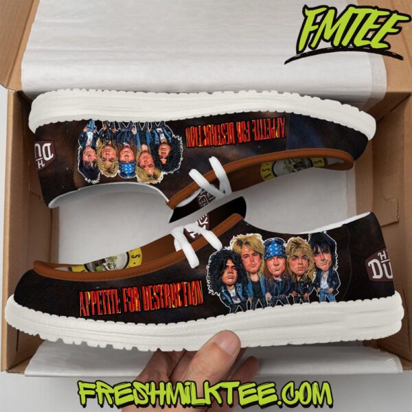 Tubopro Guns N Roses Personalized Hey Dude Shoes For Men And Women - Image 2