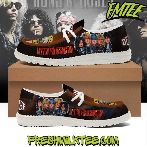 Tubopro Guns N Roses Personalized Hey Dude Shoes For Men And Women