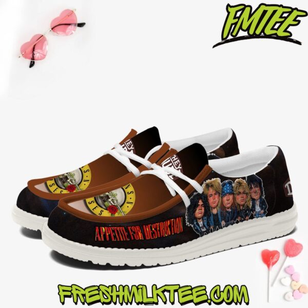 Tubopro Guns N Roses Personalized Hey Dude Shoes For Men And Women - Image 3