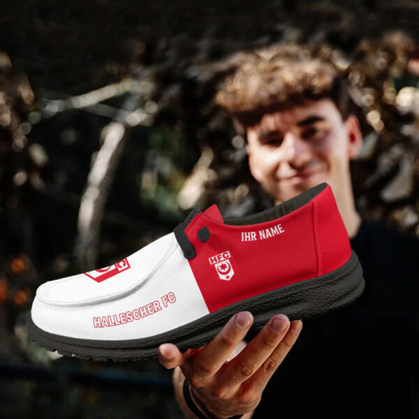 Tubopro Hallescher FC Personalized Hey Dude Shoes For Men And Women - Image 4