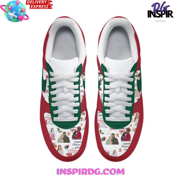 Tubopro Hallmark Merry Christmas Air Low-Top Sneakers Shoes For Men And Women - Image 3