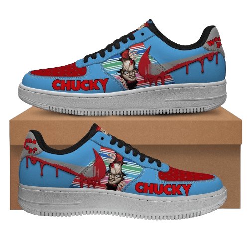 Tubopro Halloween Chucky Wanna Play Childs Play Air Low-Top Sneakers Shoes For Men And Women
