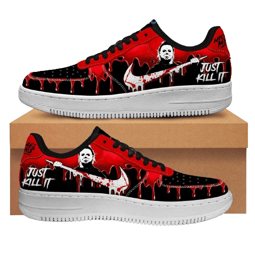 Tubopro Halloween Michael Myers Just Kill It Air Low-Top Sneakers Shoes For Men And Women