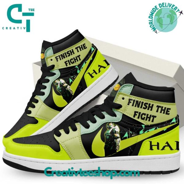 Tubopro Halo Finish The Fight AJ1 High Sneakers Shoes For Men And Women - Image 3