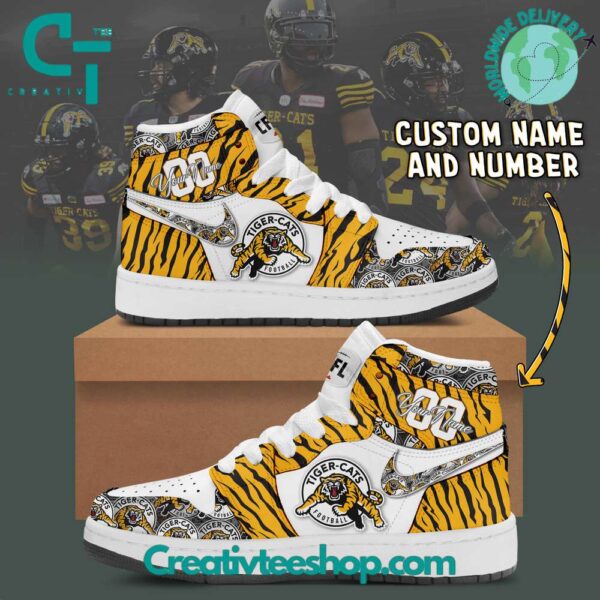 Tubopro Hamilton Tiger-Cats AJ1 High Sneakers Shoes For Men And Women